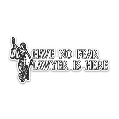 Lawyer Is Here Bumper Sticker – STICK IT UP