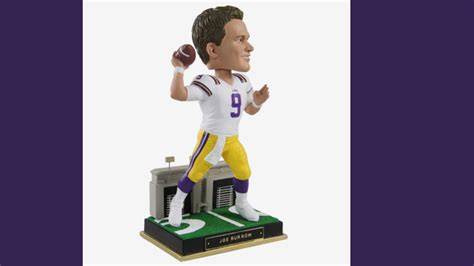 Joe Burrow bobblehead shows him towering over Tiger Stadium