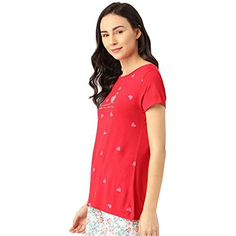 Buy Sweet Dreams Women's Printed Viscose Top & Shorts Nightsuit Set ...