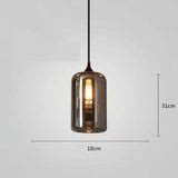 GLASS SMOKE BLACK PENDANT CEILING LIGHT BEDSIDE HANGING LIGHT DINING ...