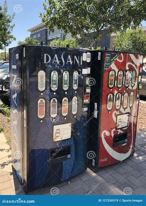 Soft Drink Vending Machine editorial stock image. Image of outdoor ...