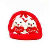 Romantic Couple Teddy Basket | Teddy Bear Day Gift for partner