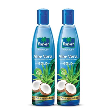 Buy Parachute Advansed Aloe Vera Enriched Coconut Hair Oil GOLD | 5X ...
