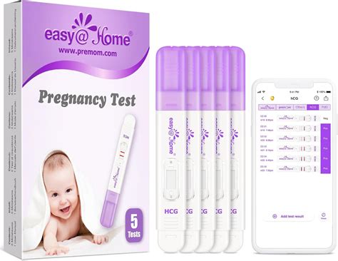 Easy@Home Pregnancy Test Detection: 5 x Highly Sensitive 10 MIU/mL HCG ...