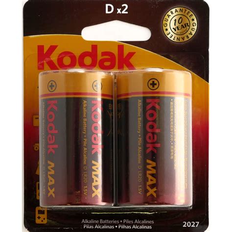 Kodak Max Alkaline D Battery (2-Pack) 7010 B&H Photo Video
