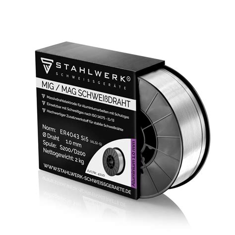Buy STAHLWERK MIG MAG Premium Aluminium Welding Rod/Wire Roll ER4043 ...