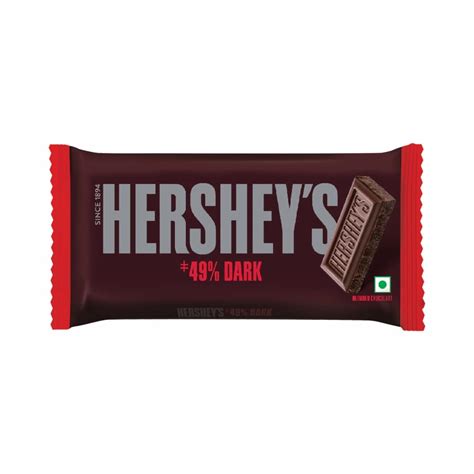 Buy HERSHEY’S Dark Bar | Deliciously Dark Cocoa Rich Chocolate 100g ...