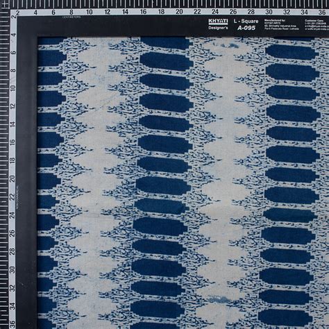 Buy Indigo Blue Print Hand Block Cotton Fabric @Best Prices – DMAASA