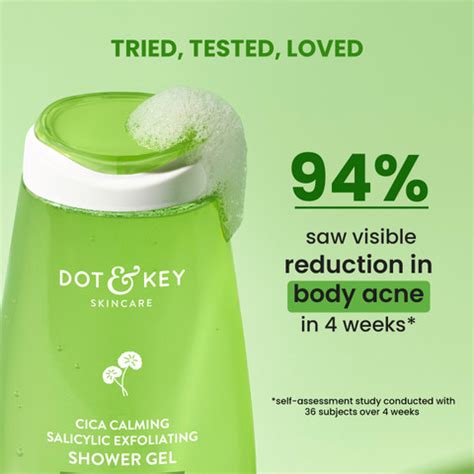 Dot & Key Cica & Salicylic Exfoliating Shower Gel, Reduces Body Acne ...