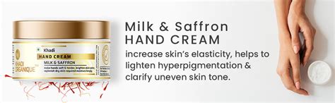 Buy Khadi Organique Milk and Saffron Hand Cream for Dry and Rough Hands ...