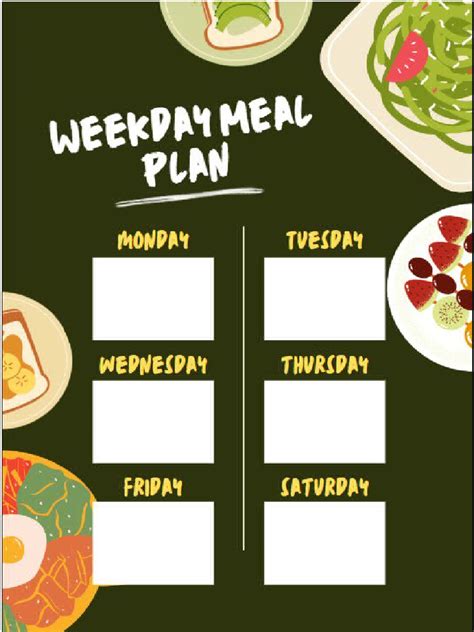 Weekly Menu Planner 的图像结果