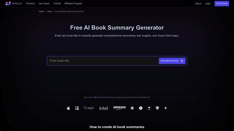MyMap.AI Book Summarizer - Tools AI Online | Tools AI Online
