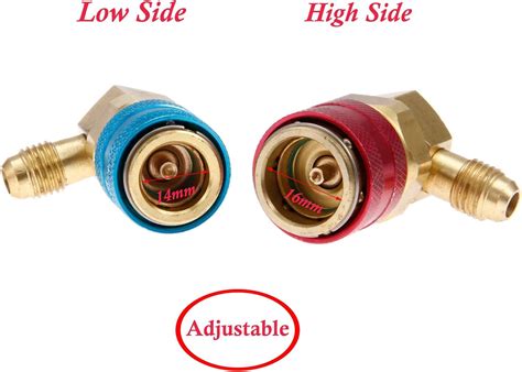 Buy 134a Quick Coupler, AC R134a Adapter Fittings Quick Connector, 1/4 ...