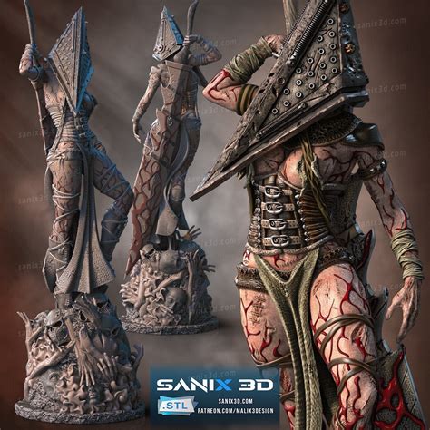 Lady Pyramid Head Silent Hill Action Figure Collectibles High Details ...