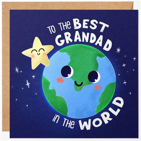 Granpa Birthday Card - Happy Birthday To the Best Grandad in the World ...