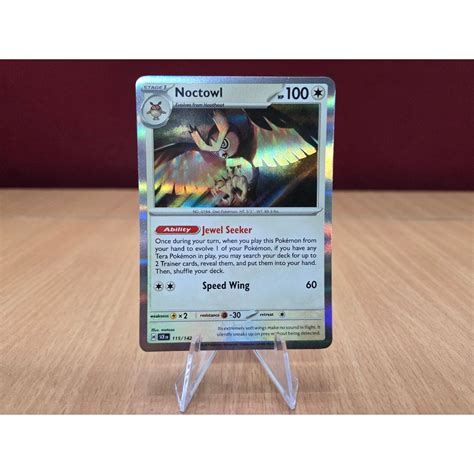 Noctowl Holo and Rev Holo - 115/142 - Stellar Crown - Pokemon Card Singles | Shopee Philippines