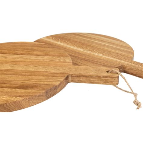 Pizzabrett mit Griff - 40 x 30 x 2 cm - Eiche geölt mit Kordel | Holz ...