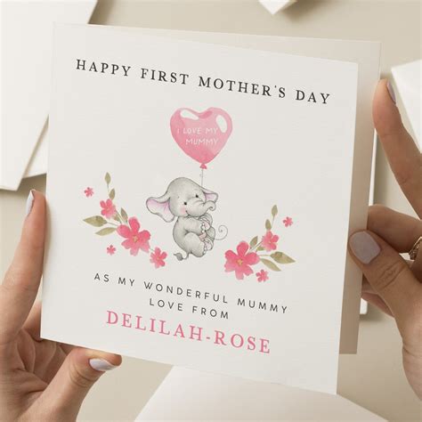 1st Mothers Day Card for Mummy, First Mothers Day Card, Happy 1st ...