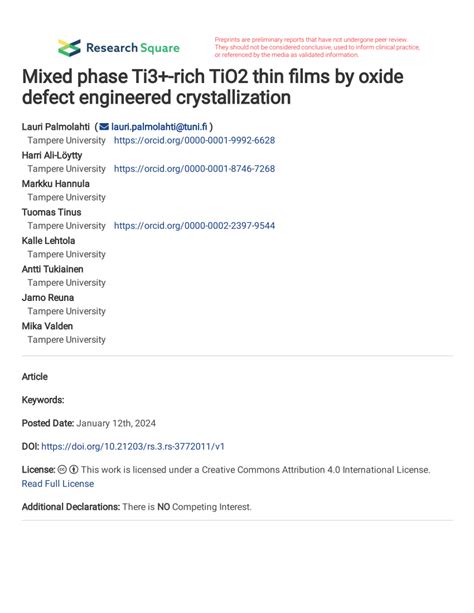 Image result for Defect in TiO2