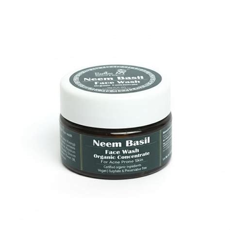 Rustic Art Neem Basil Face Wash Concentrate | Acne & Pimple Control ...