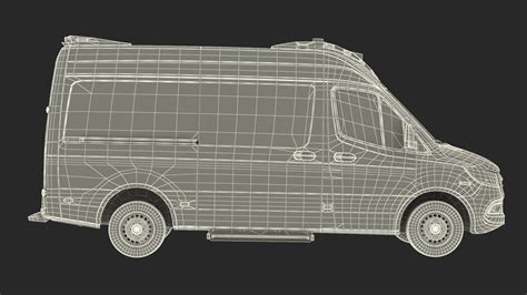 Mercedes Benz Sprinter Paramedic Ambulance Rigged 3D model | 3D Molier ...