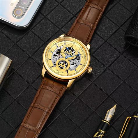 Forsining Skeleton Automatic Mechanical Wrist Watch | Self-Wind Regula ...