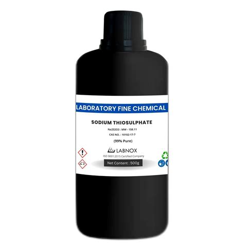 Labnox® Sodium Thiosulphate 99% Pure (Na2S2O3) CAS : 10102-17-7 (500G ...