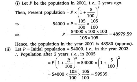 The population of a place increased to 54,000 in 2003 at a rate of 5% ...