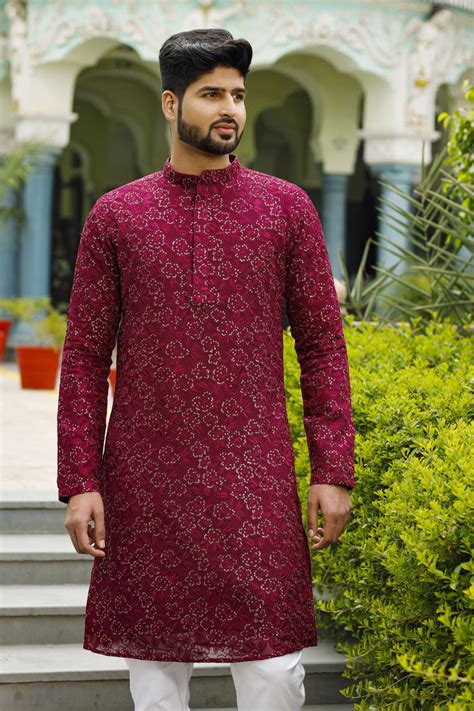Bold Maroon Mens Kurta set – rjbyrajat