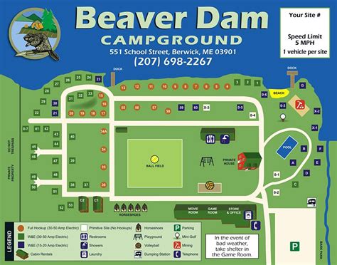 Beaver Dam Campground Berwick Maine: Camping by the River