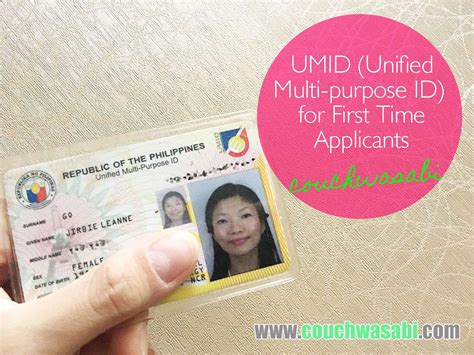 UMID (Unified Multi-purpose ID) for first time applicants - COUCHWASABI