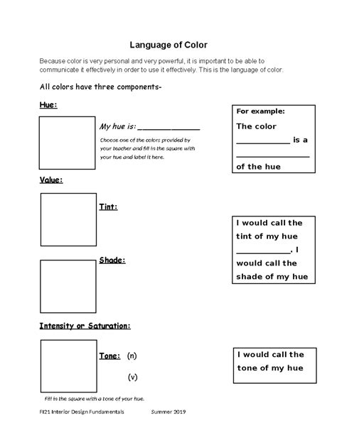 2. FI21.2.01.Language of Color - Language of Color Because color is very personal and very ...
