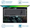 Anweshas Full Body Laptop Skin Sticker - Dark Green 3D Petals Self ...