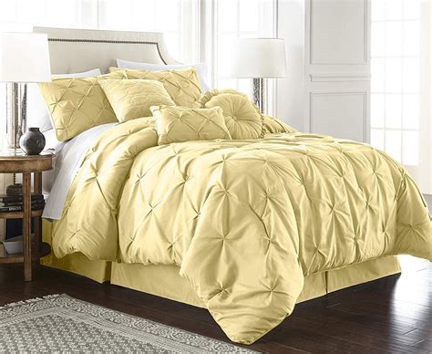 2-3 Piece Super Soft Bulk Cozy Solid Light Bright Yellow Duvet Cover Set
