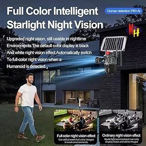 Buy kh Ai Solar 5MP 4K CCTV Security Camera 3-in-1 Triple Lens, 360 ...