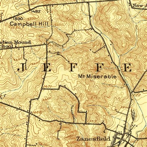 East Liberty, OH (1915, 62500-Scale) Map by United States Geological Survey | Avenza Maps