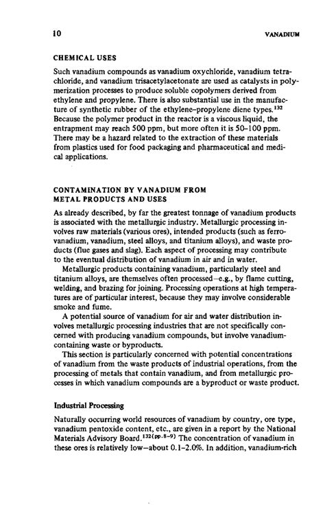 Vanadium Uses