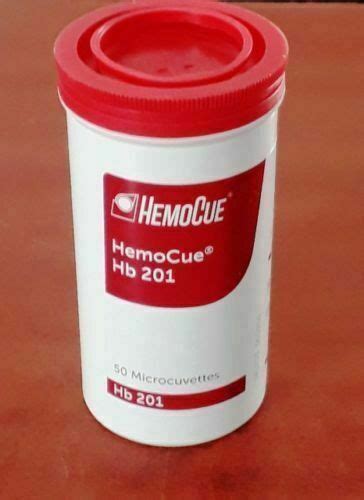 Buy 6 X HemoCue Hemoglobin Hb 201 Microcuvettes 50Bottle FREE SHIPPING ...
