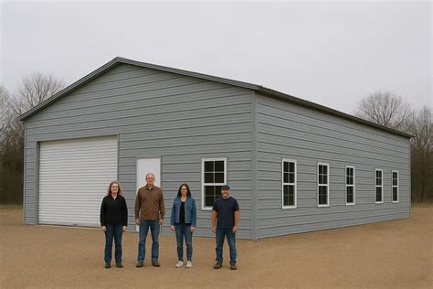 40x60 Steel Garage/Workshop for Sale - Buy a 40x60x12 Metal Building