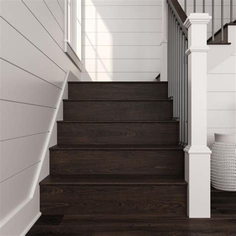L.J. Smith Stair Systems 7.5-in W x 48-in L x 0.75-in T Ebony Red Oak ...