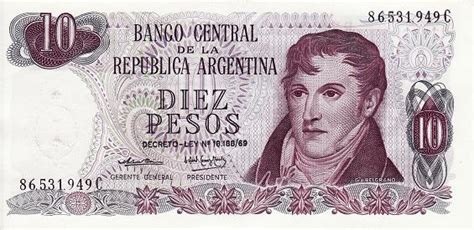 阿根廷 10比索 1973（签名1）-世界钱币收藏网|外国纸币收藏网|文交所免费开户（目前国内专业、全面的钱币收藏网站）