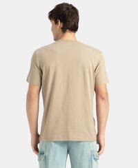 Buy Super Combed Supima Cotton Round Neck Half Sleeve T-Shirt - Desert ...