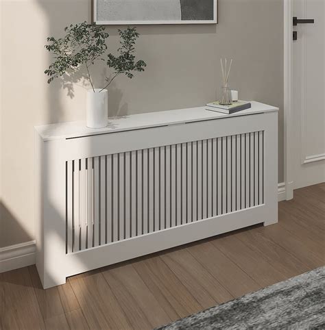 STELLA Modern White Radiator Cover, Any Custom Sizes Available, Depth ...