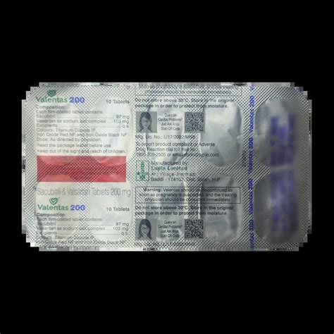 VALENTAS 200MG TABLET 10'S - Uses, Side Effects, Price and Generic ...