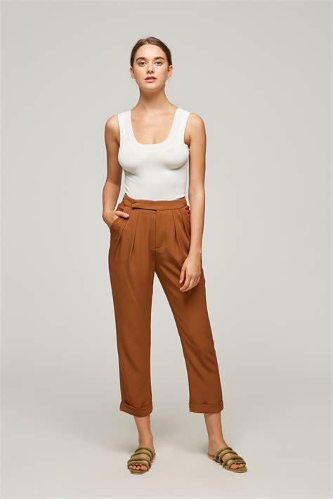 High-Waisted Pleat Pants - Our Second Nature