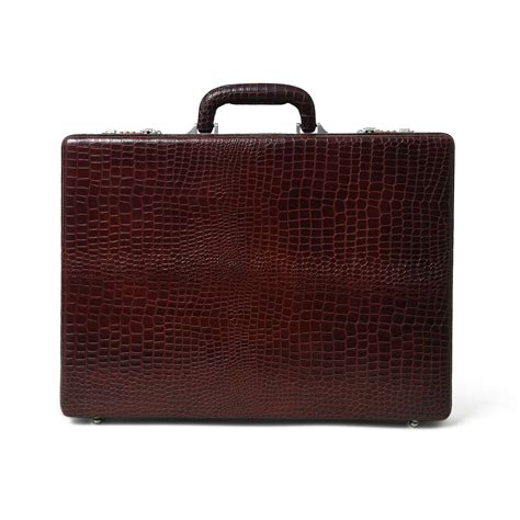 Executive Croco Leather Briefcase/Suitcase — MaheTri