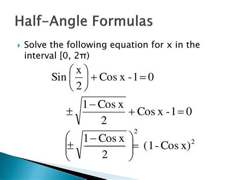 Solving Half-Angle Formulas 的图像结果
