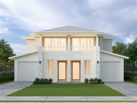 Coastal House Plans Duplex Coastal Contemporary Duplex With A 2 Bed