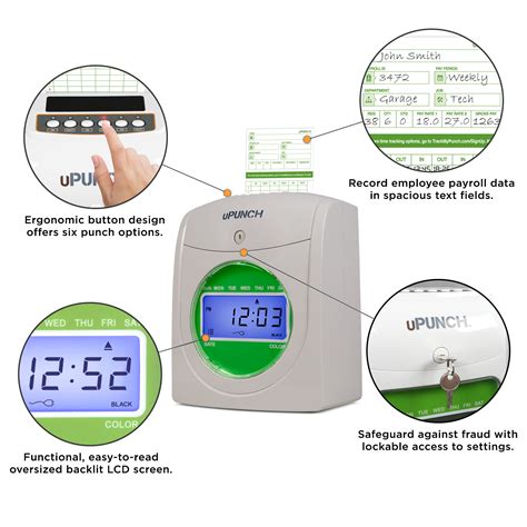 HN3000 Electronic Punch Card Time Clock - Canadian Time Systems