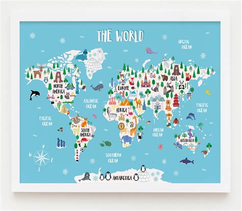 Unfolding The World: Exploring The Benefits Of Kids’ World Map Posters ...
